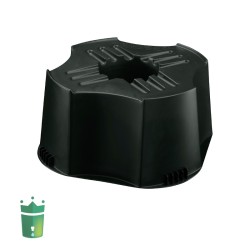 Synthetic rain barrel pedestal