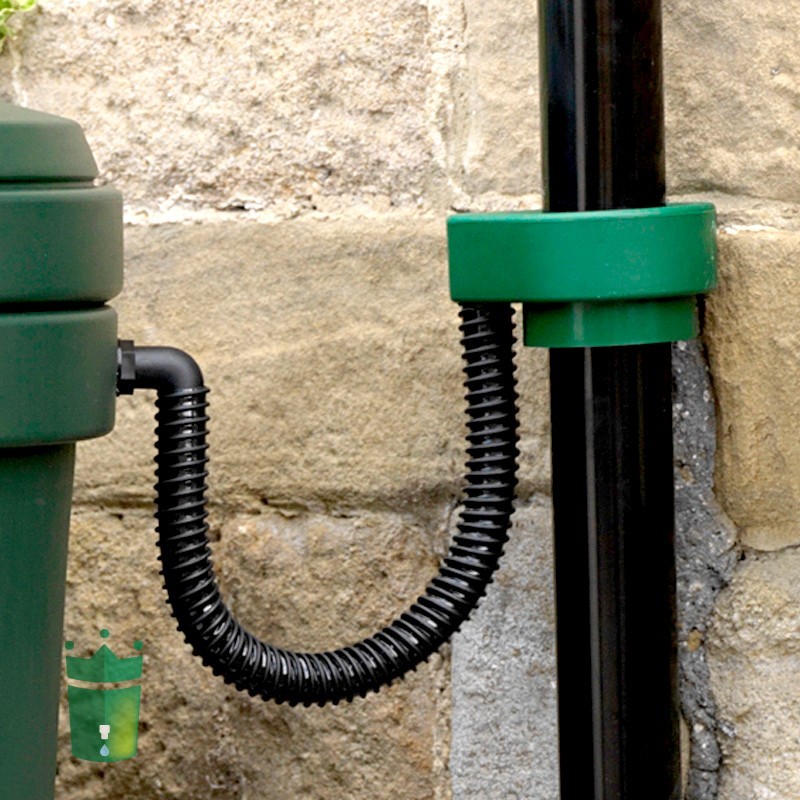 Kunststof Regenton met houtnerf 190 Liter