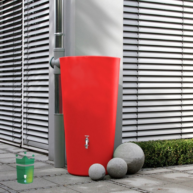 Exclusieve Regenton Rainbowl  Red Chili 210 Liter