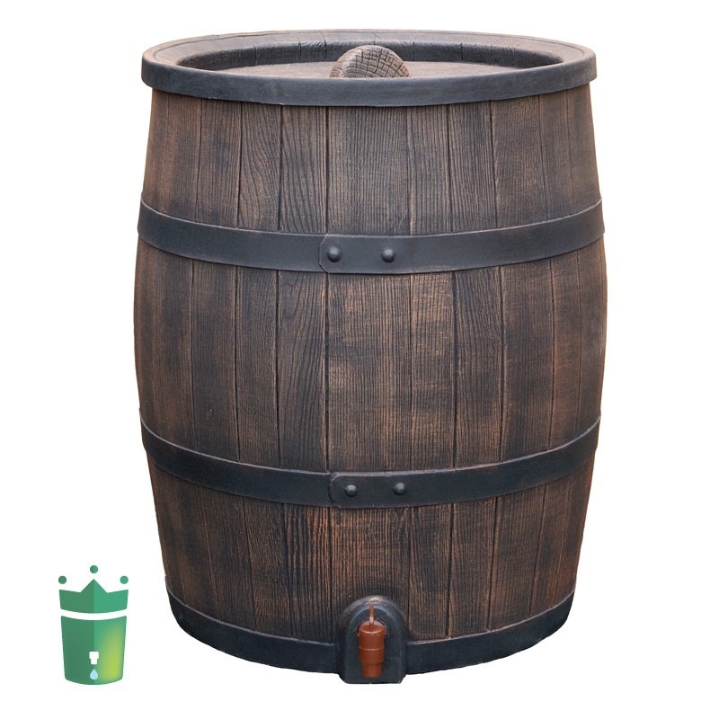 Houtlook Regenton 240 Liter Roto Bruin