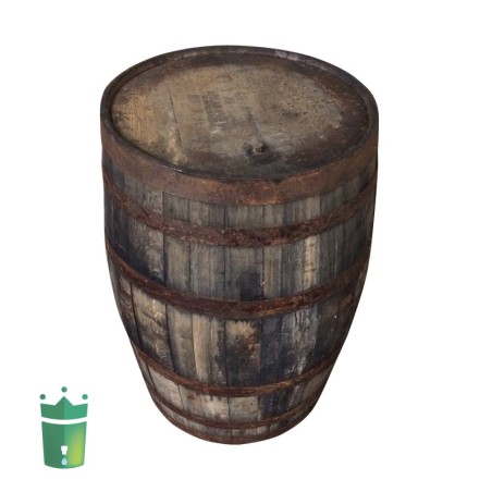 Real wooden chestnut rain barrel 59,4 gallons complete edition